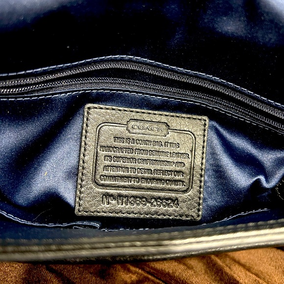 Coach Authentic Top Handle Black Saffiano Leather Crossbody/Handbag - Picture 10 of 12